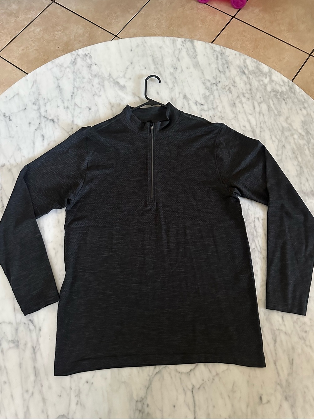 Lululemon Black Long Sleeve Quarter Zip Top
